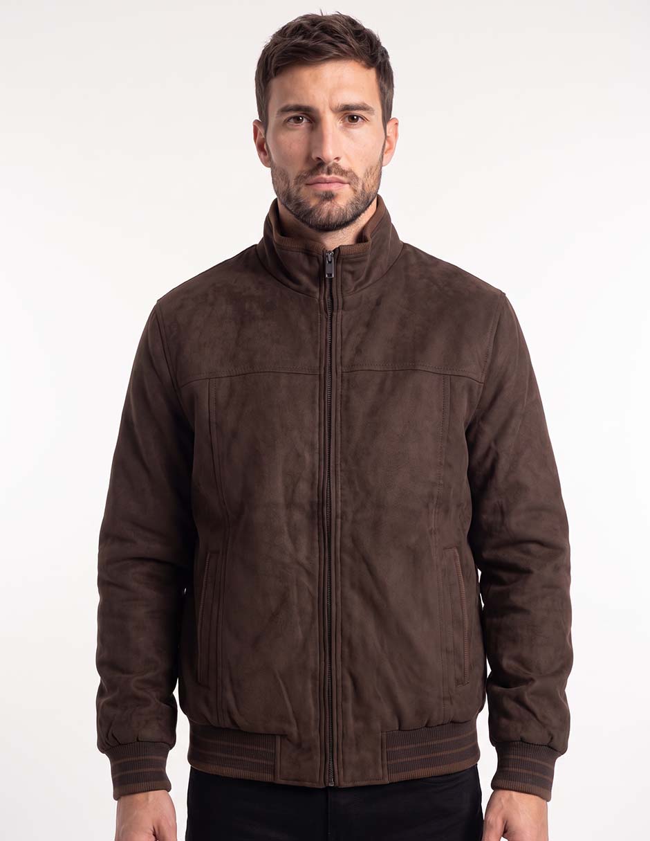 Chamarra casual con bolsillos para hombre