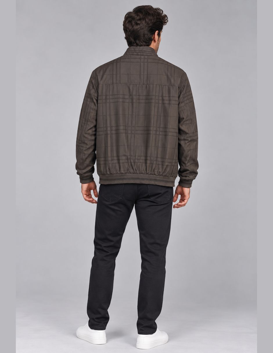 Chamarra bomber impermeable reversible para hombre