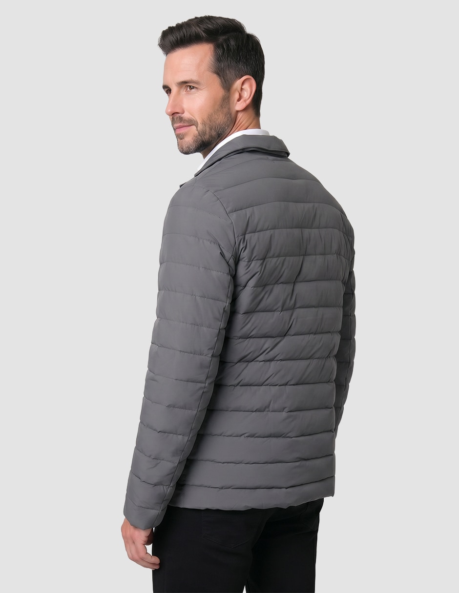 Chamarra casual capitonada para hombre