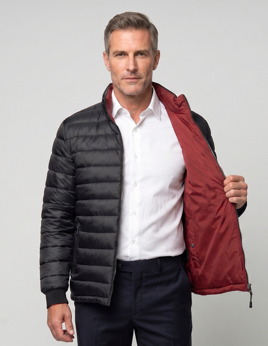Chamarra casual reversible para hombre 6