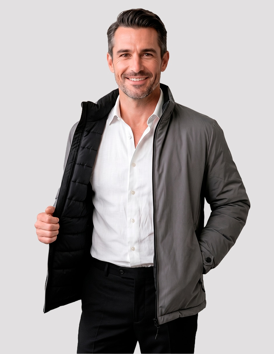 Chamarra casual reversible para hombre 5