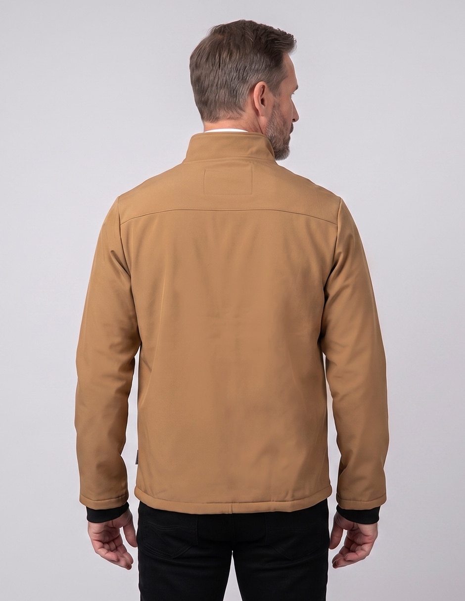Chamarra casual con bolsillos para hombre