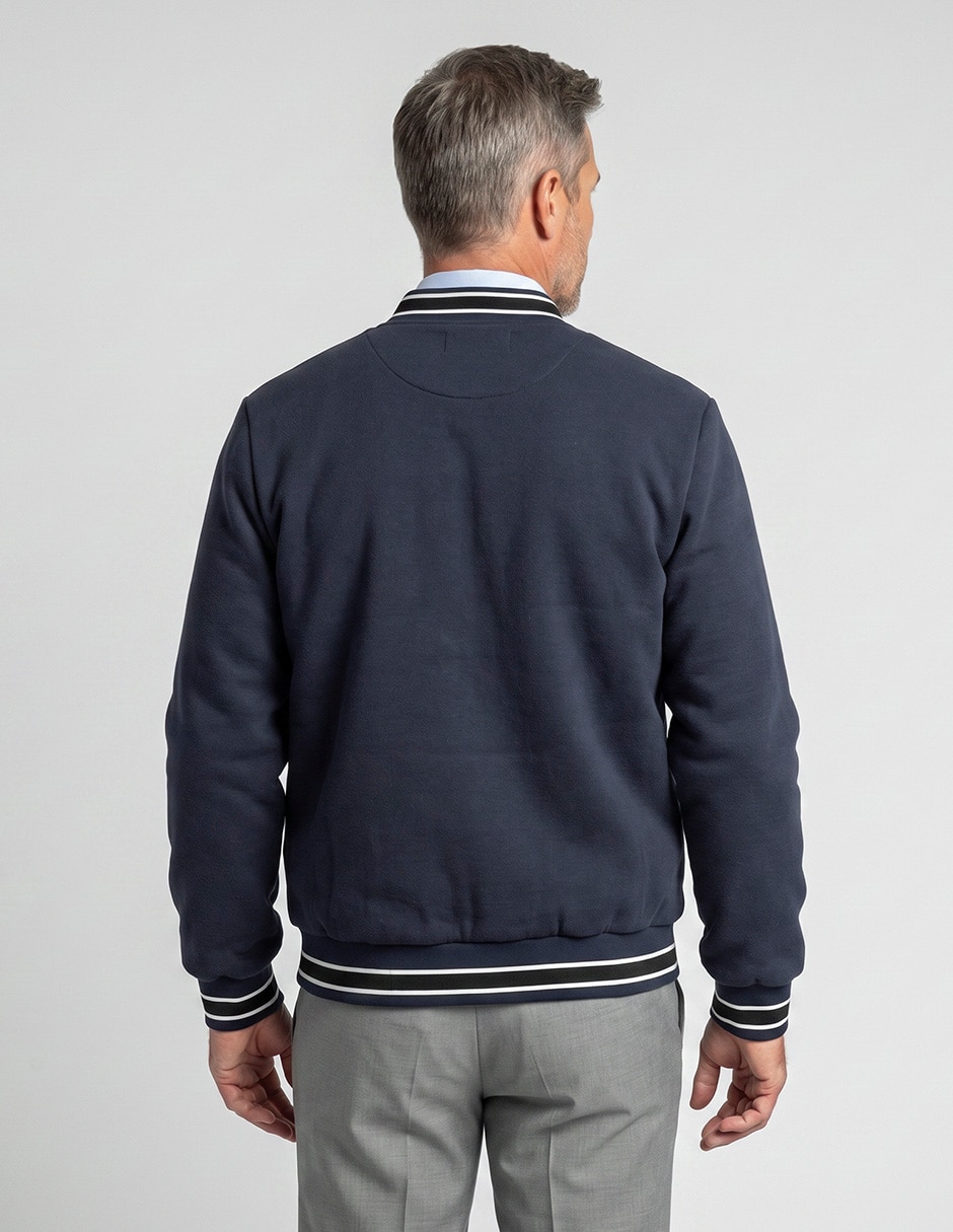 Chamarra casual capitonada para hombre