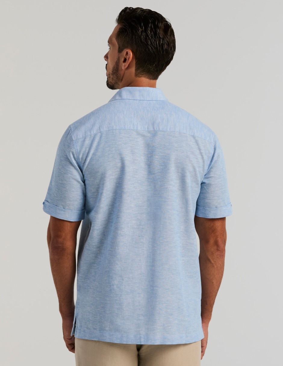 Guayabera manga corta para hombre 2