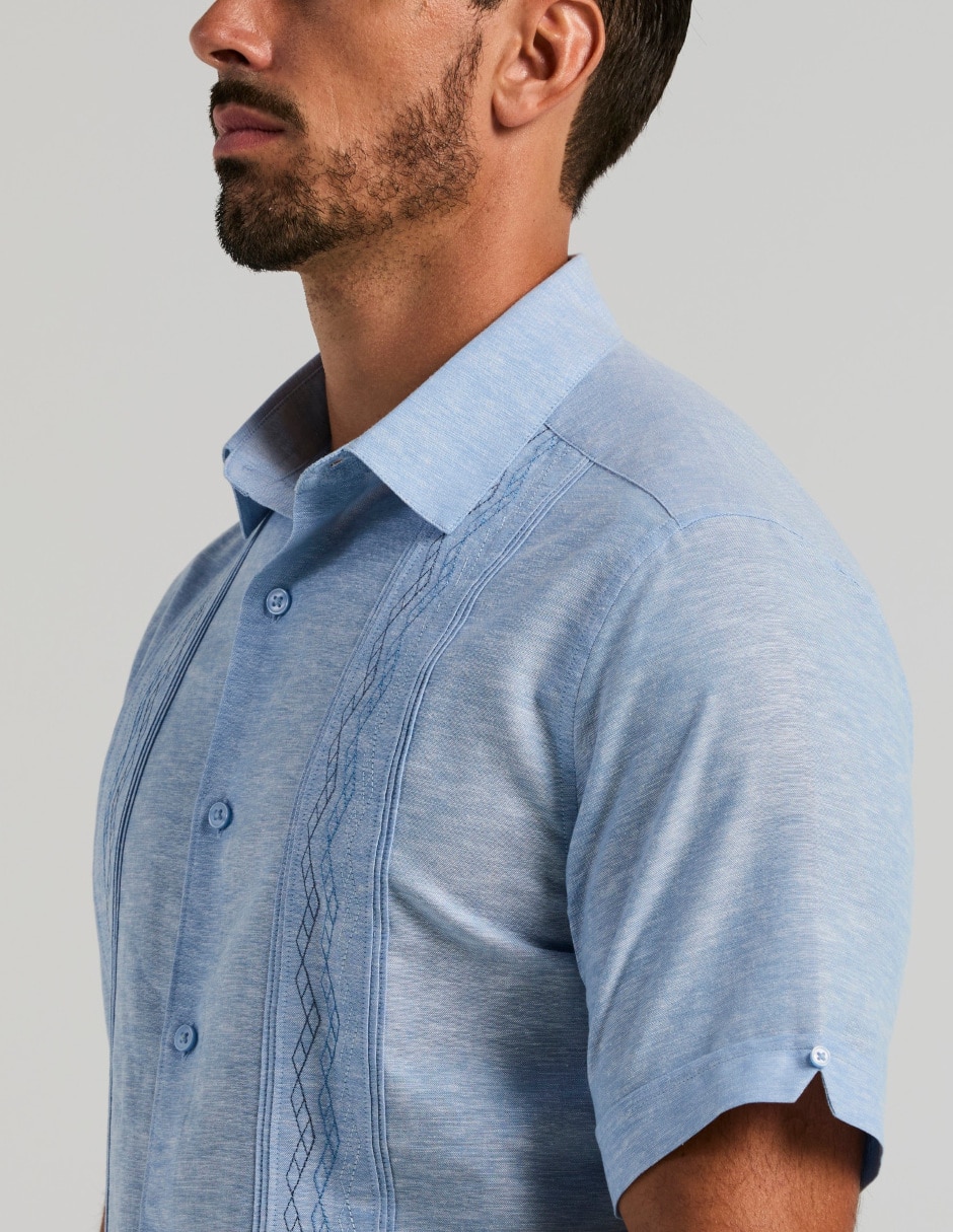 Guayabera manga corta para hombre 3