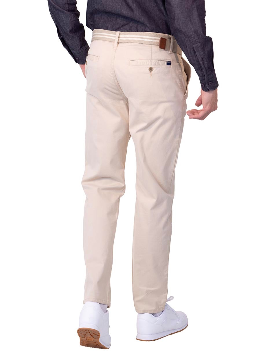 Pantalón casual chino recto para hombre 4