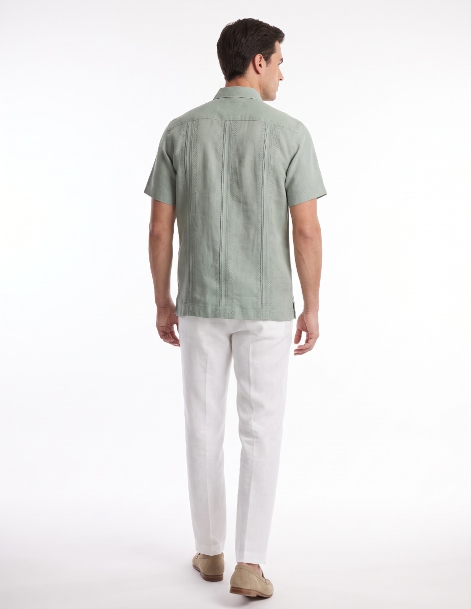 Guayabera manga corta para hombre 2
