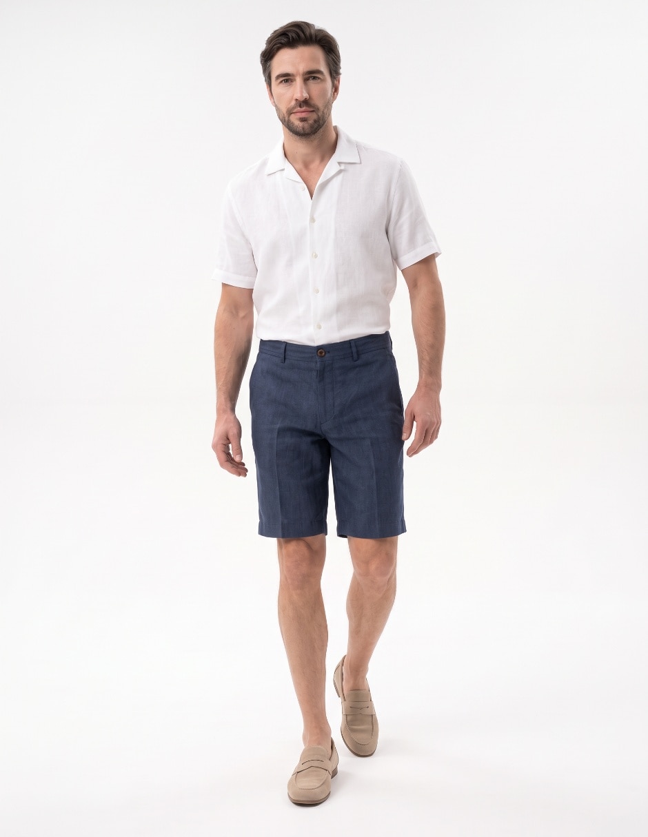 Bermuda de lino para hombre Bermuda de lino para hombre