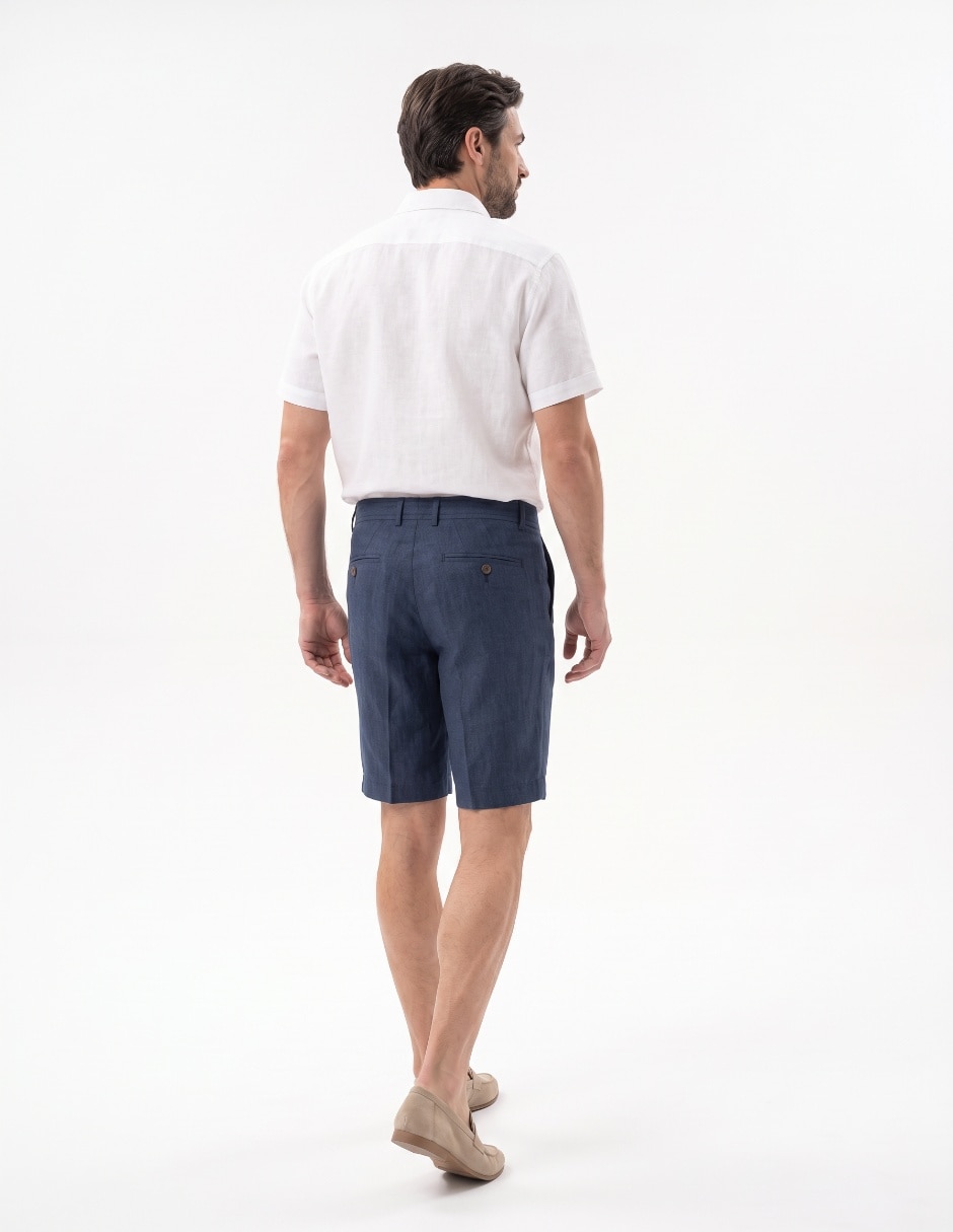 Bermuda de lino para hombre 2