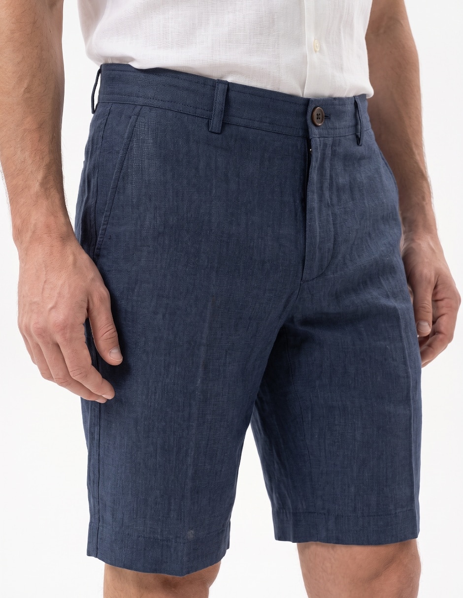 Bermuda de lino para hombre 4