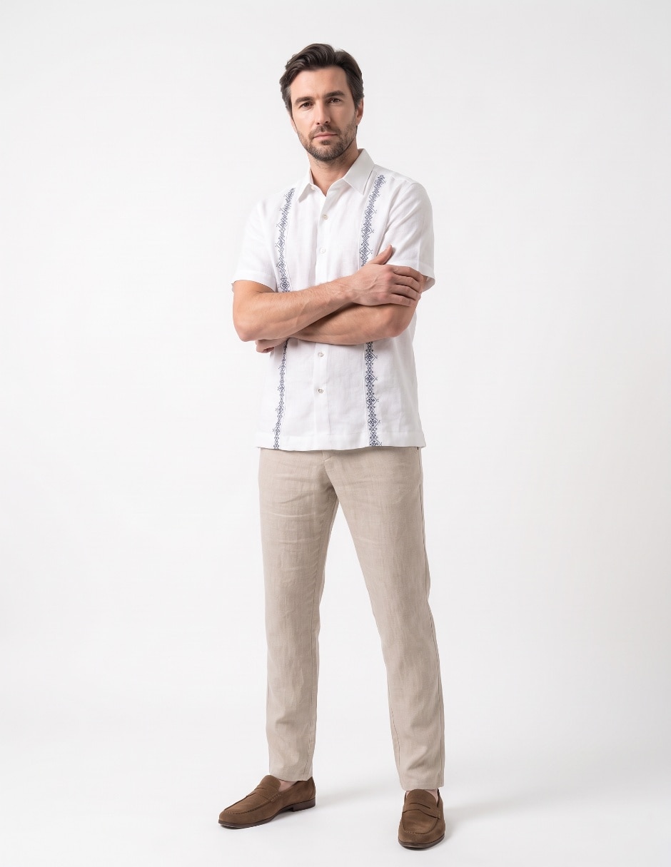 Guayabera manga corta para hombre 3