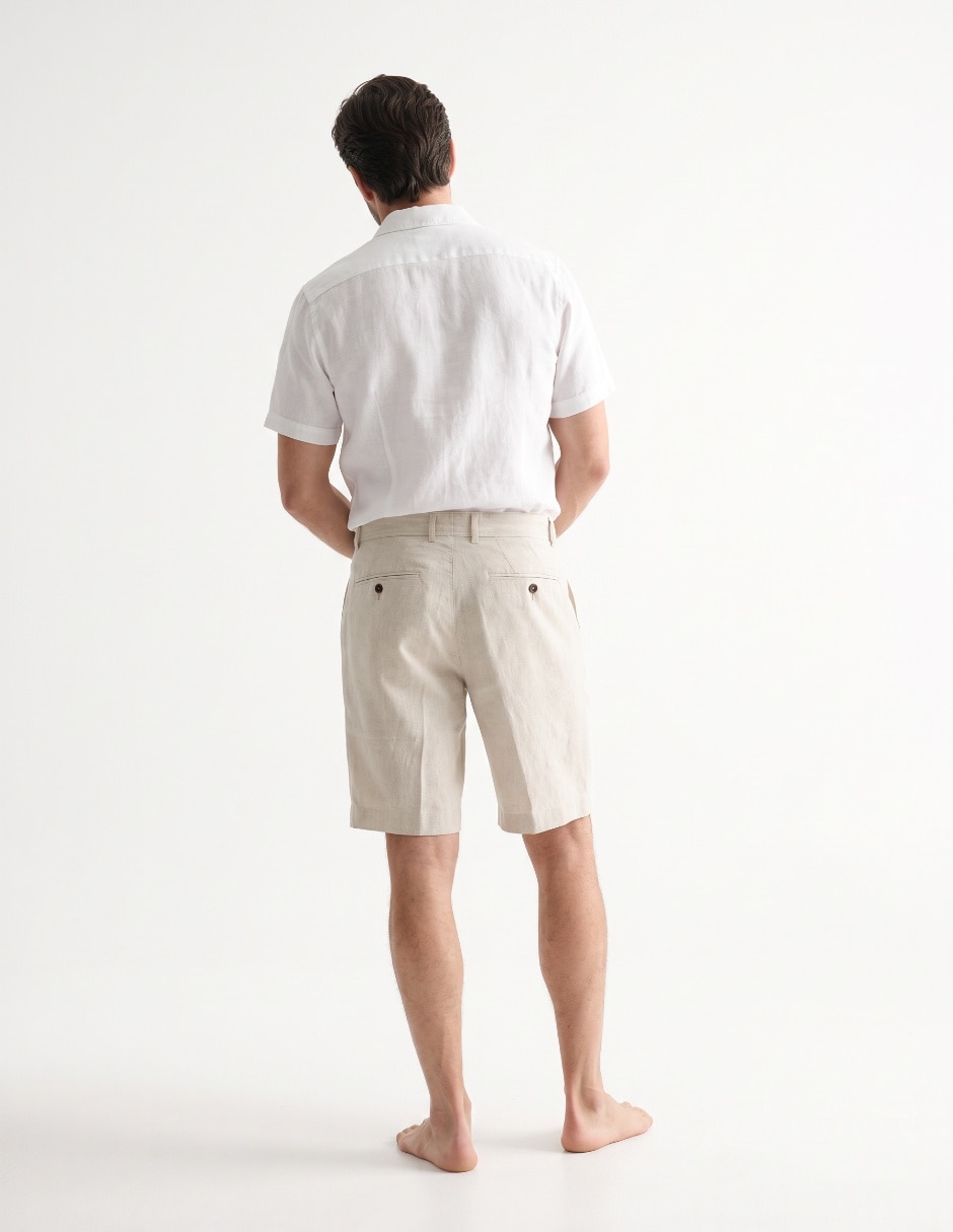 Bermuda de lino para hombre 2
