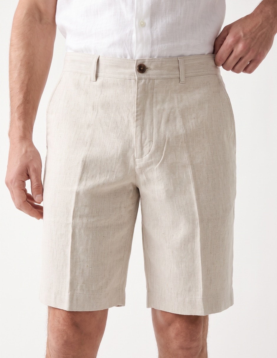 Bermuda de lino para hombre 4