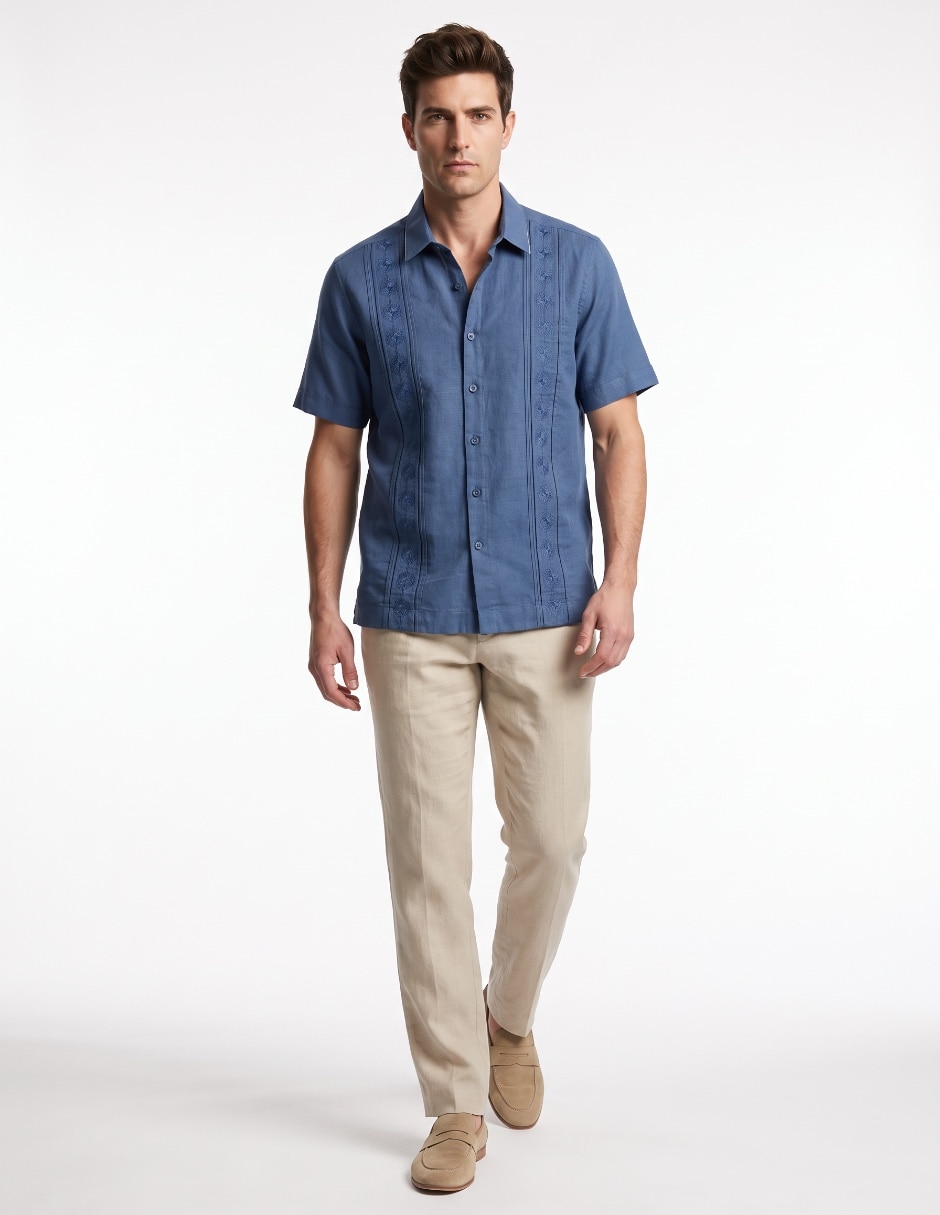Guayabera manga corta para hombre Guayabera manga corta para hombre