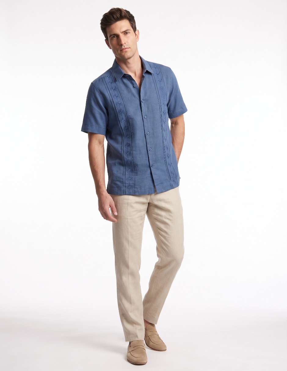 Guayabera manga corta para hombre 3