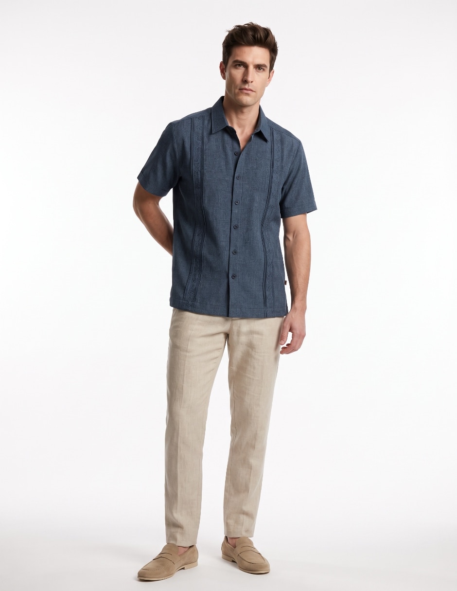 Guayabera manga corta para hombre Guayabera manga corta para hombre