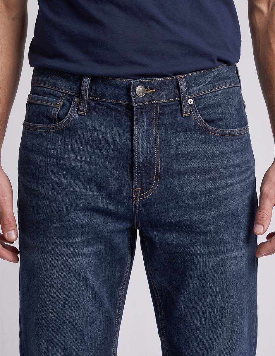 Jeans lavado obscuro para hombre 2