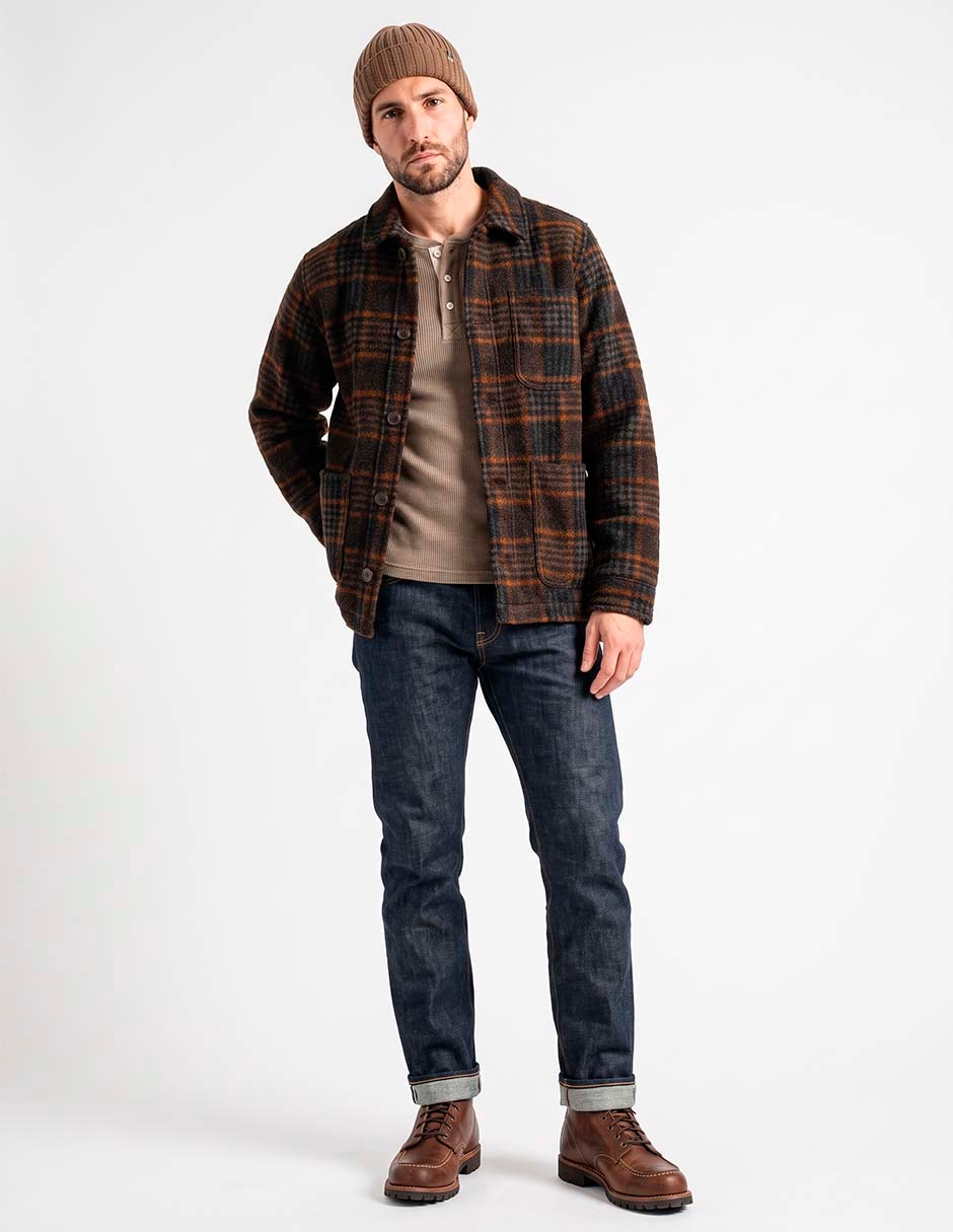 Camisa casual manga larga para hombre