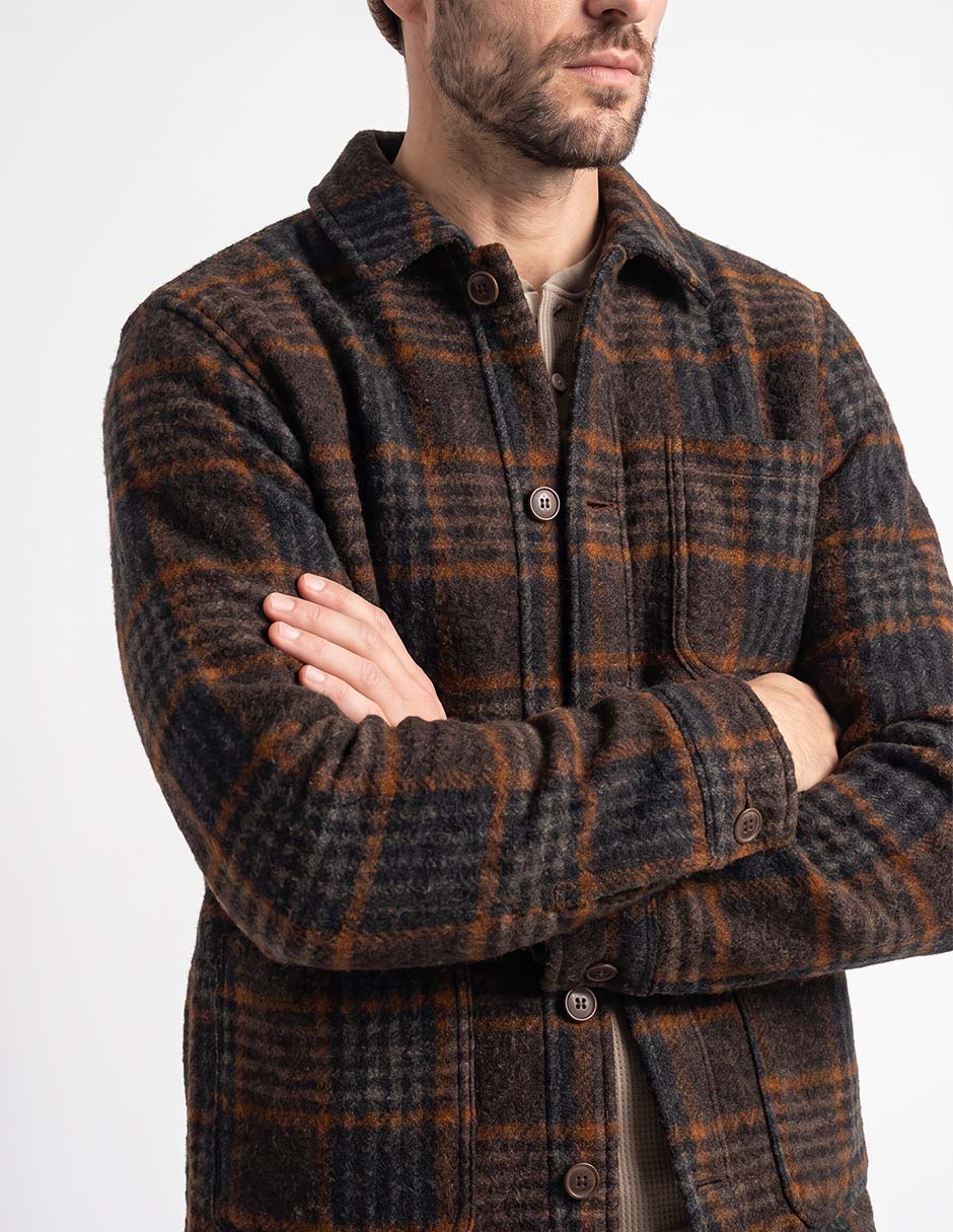 Camisa casual manga larga para hombre 4
