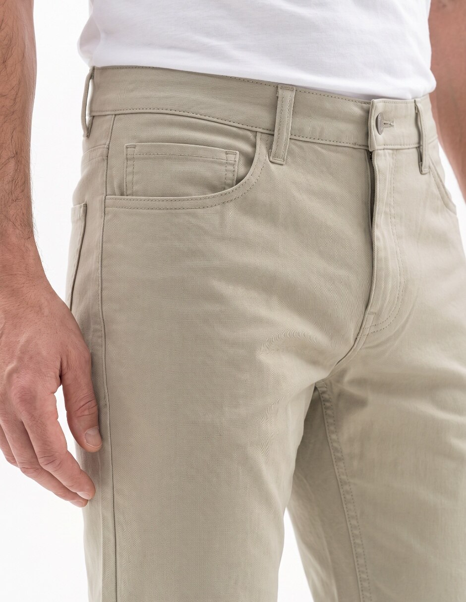 Pantalón Straight de algodón para hombre 4