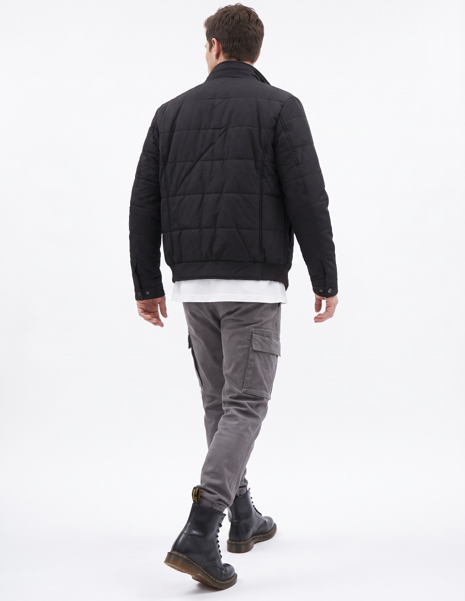 Chamarra bomber sin capucha para hombre 2