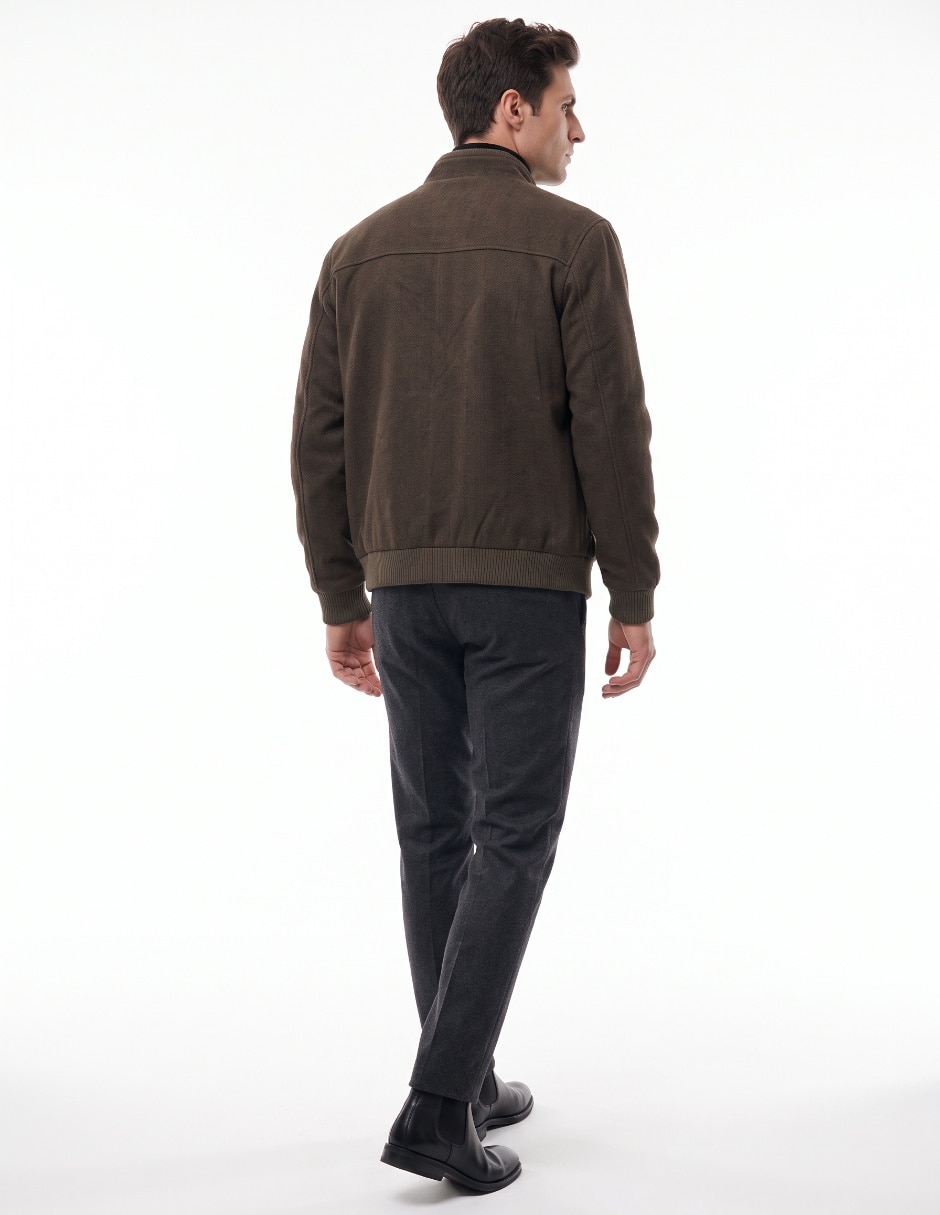 Chamarra casual con bolsillos para hombre 2
