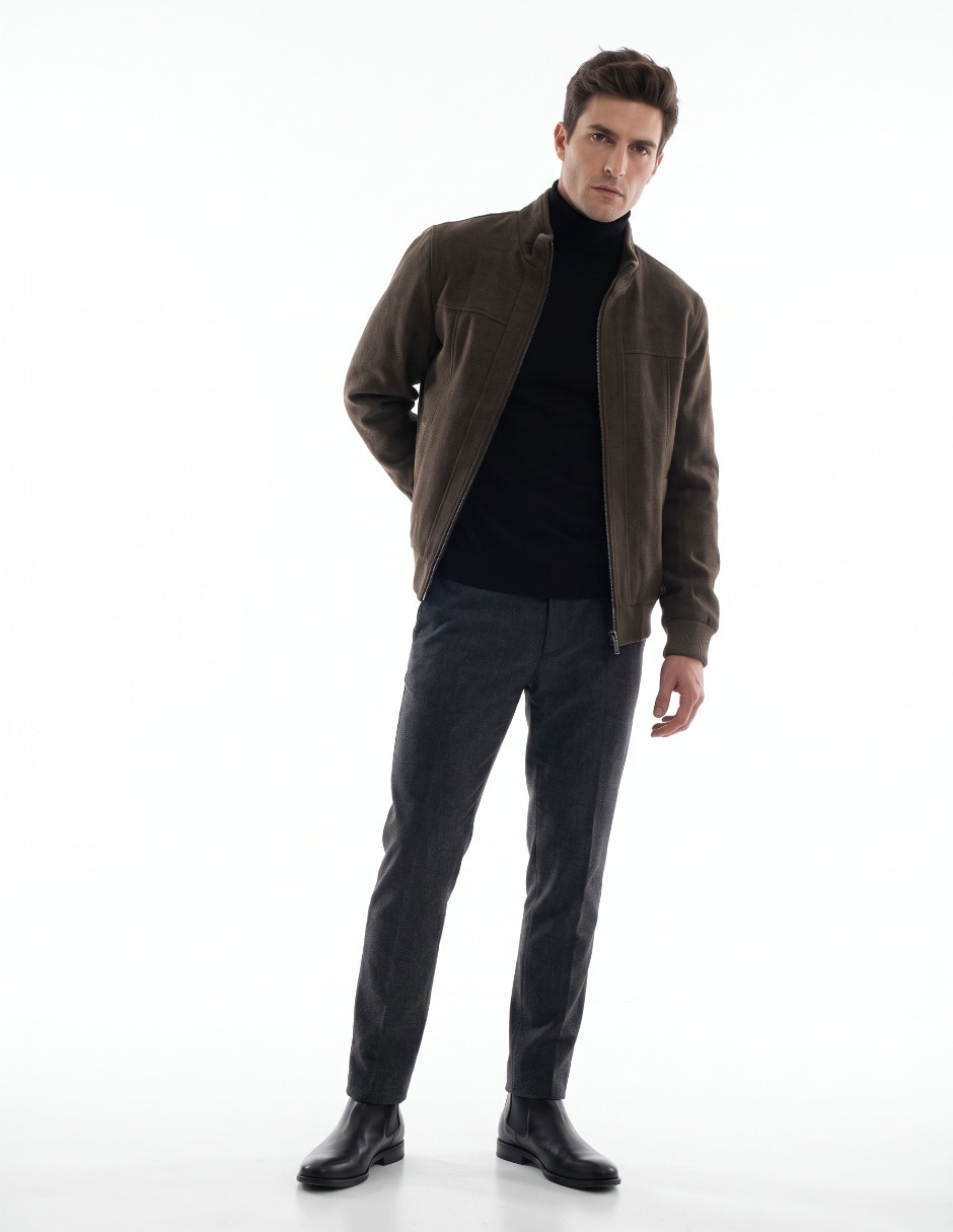 Chamarra casual con bolsillos para hombre 3