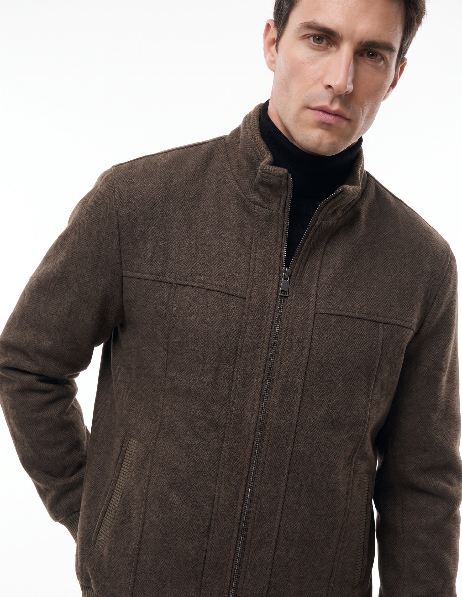 Chamarra casual con bolsillos para hombre 4