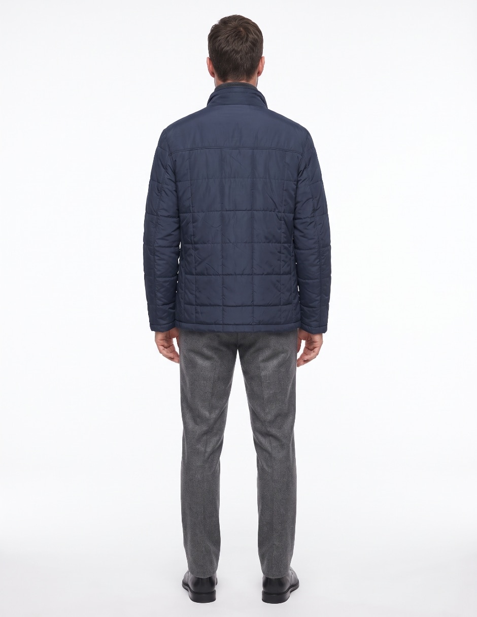 Chamarra casual con bolsillos para hombre 2
