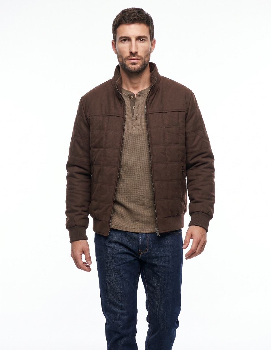 Chamarra casual con bolsillos para hombre Chamarra casual con bolsillos para hombre