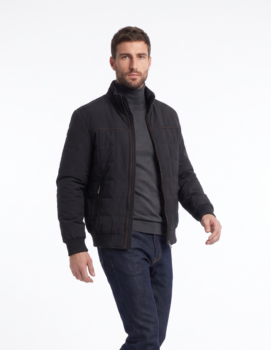 Chamarra casual con bolsillos para hombre 1