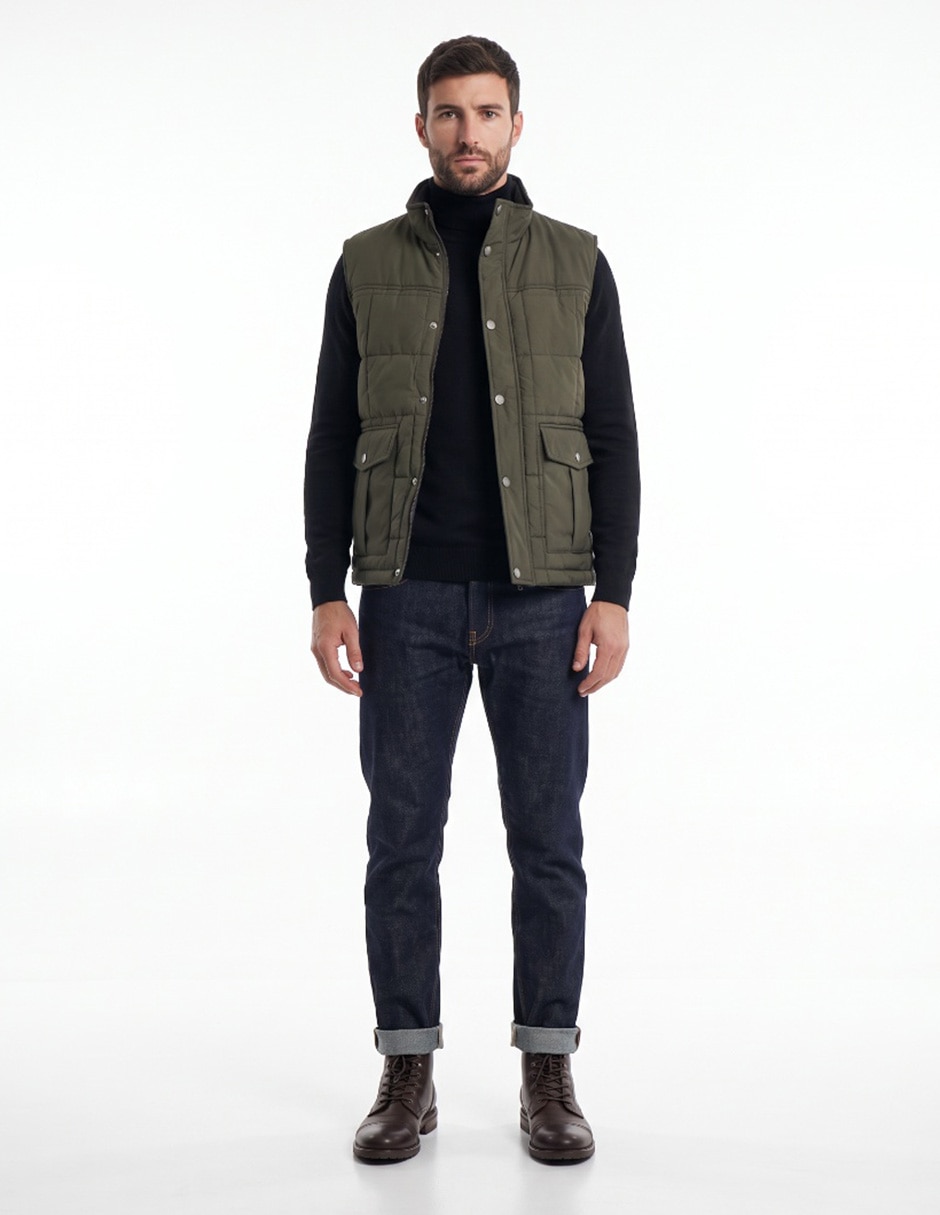 Chaleco capitonado para hombre 4