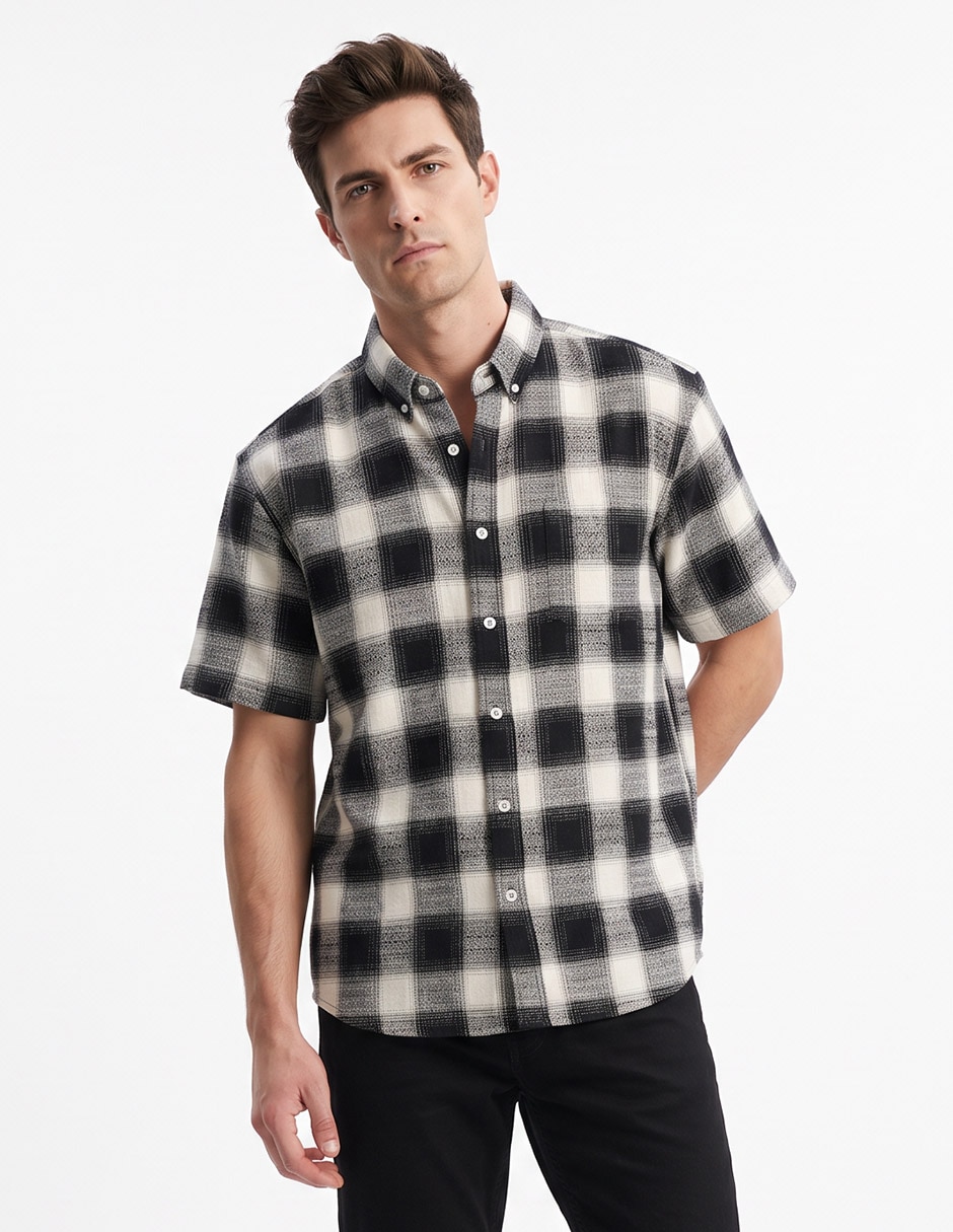 Camisa casual manga corta para hombre Camisa casual manga corta para hombre