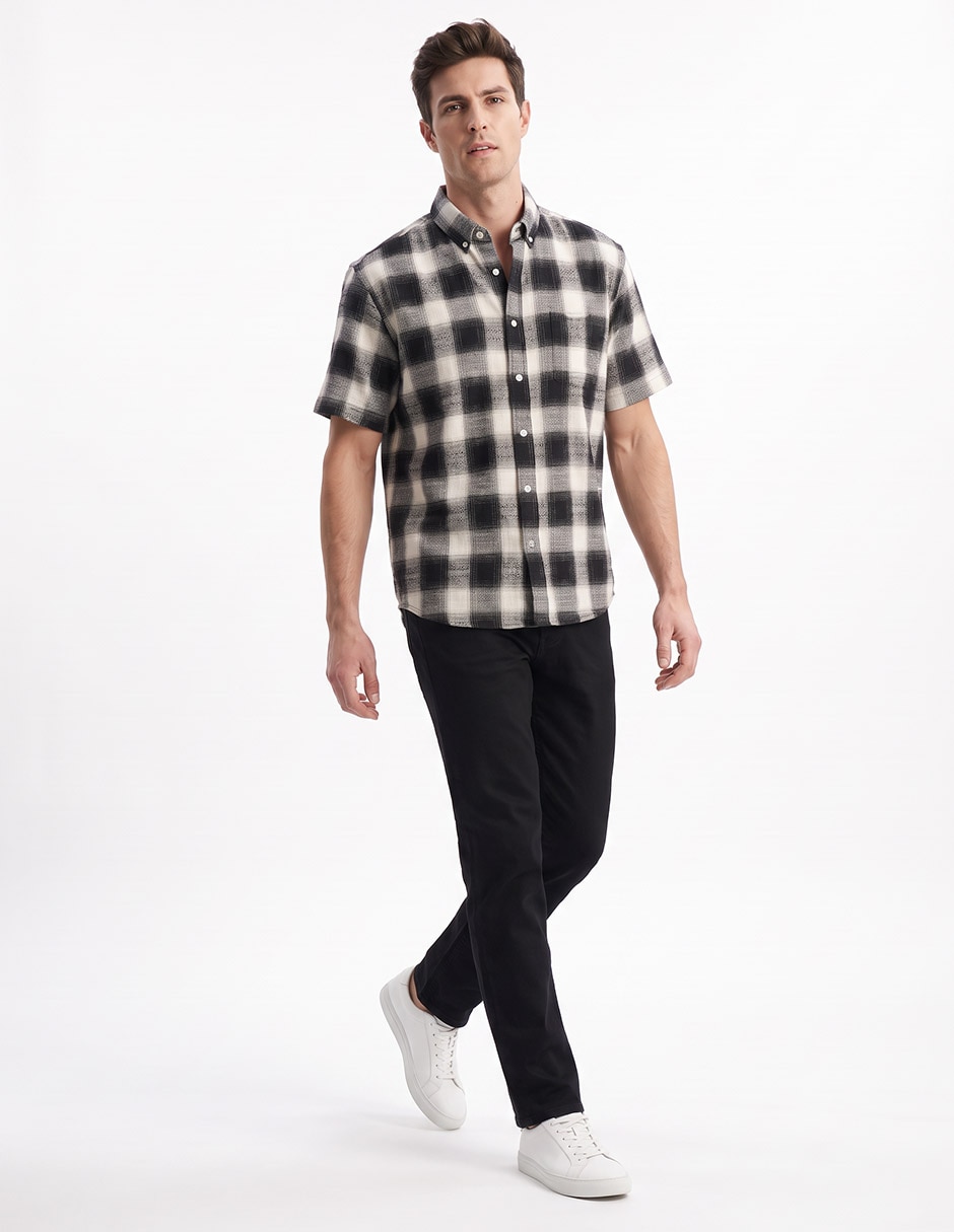 Camisa casual manga corta para hombre 3