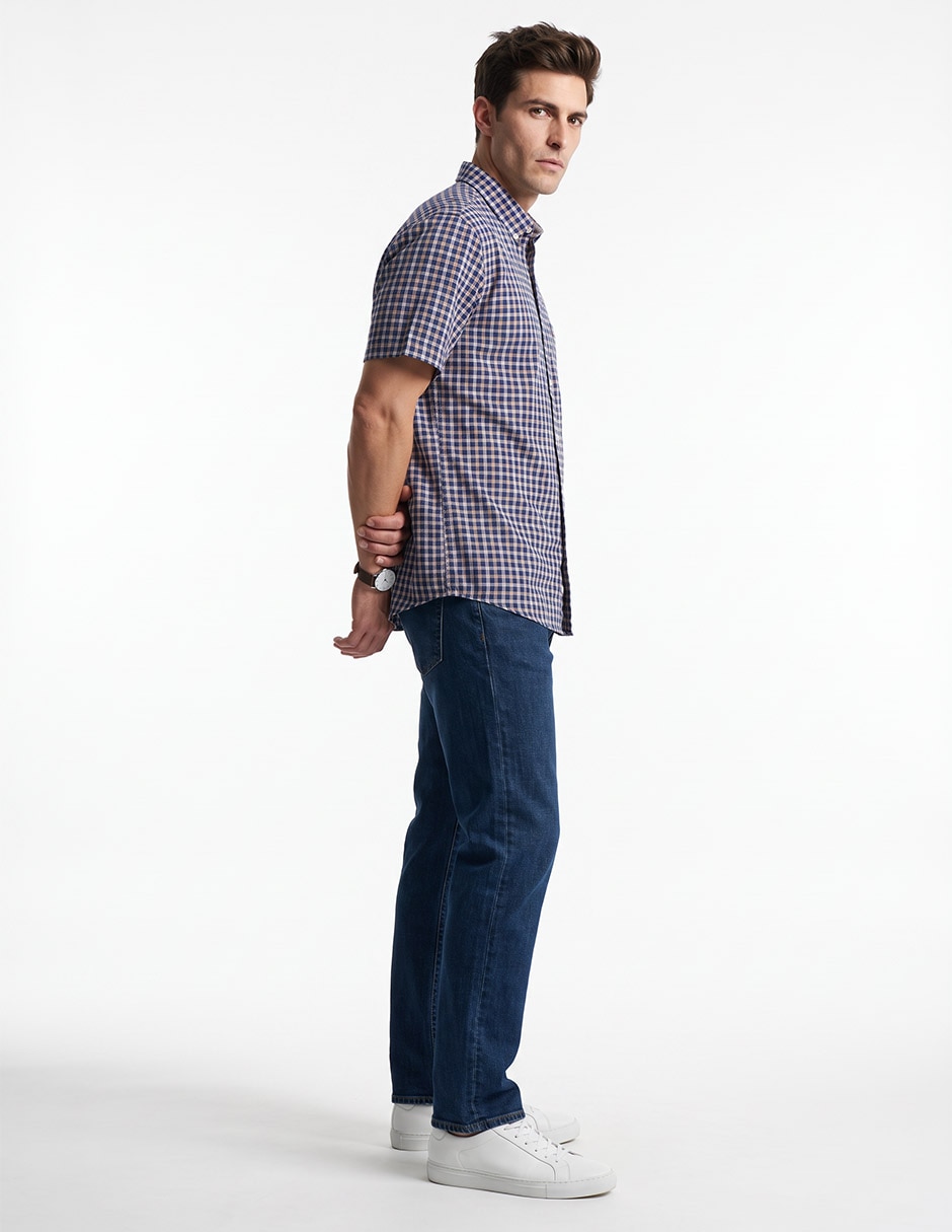 Camisa casual manga corta para hombre 3