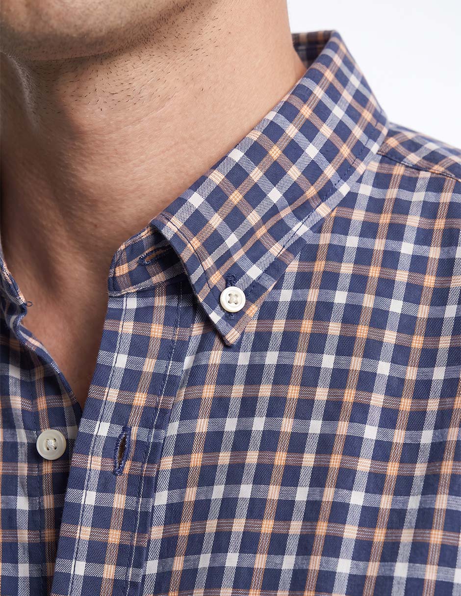 Camisa casual manga corta para hombre 4