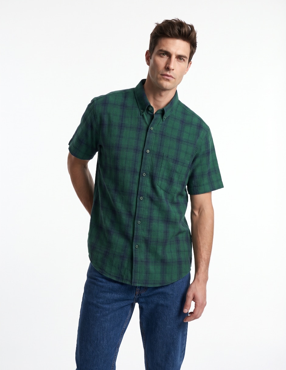 Camisa casual manga corta para hombre Camisa casual manga corta para hombre