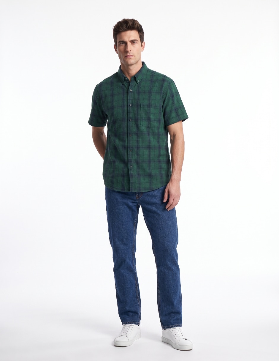 Camisa casual manga corta para hombre 3