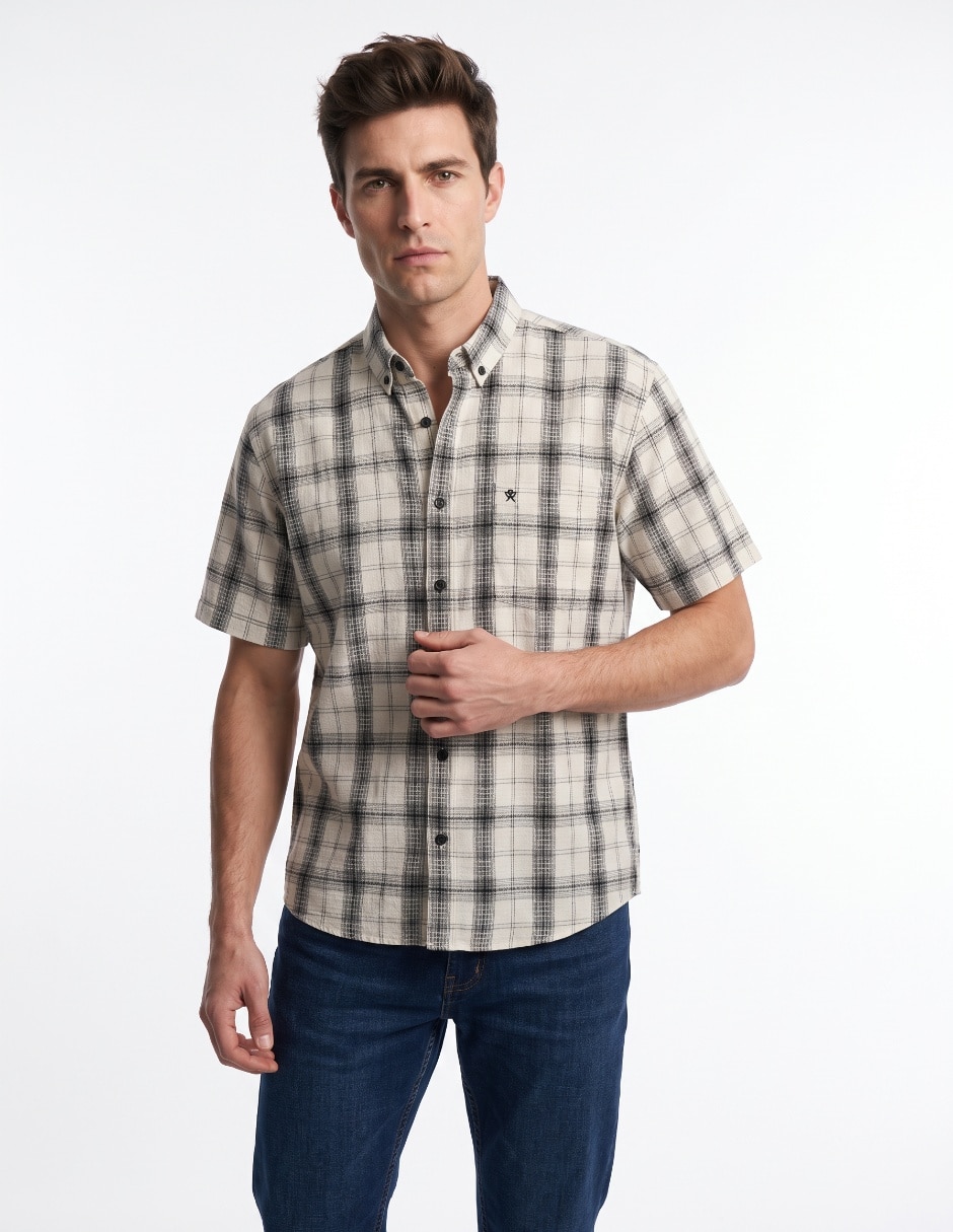 Camisa casual manga corta para hombre Camisa casual manga corta para hombre