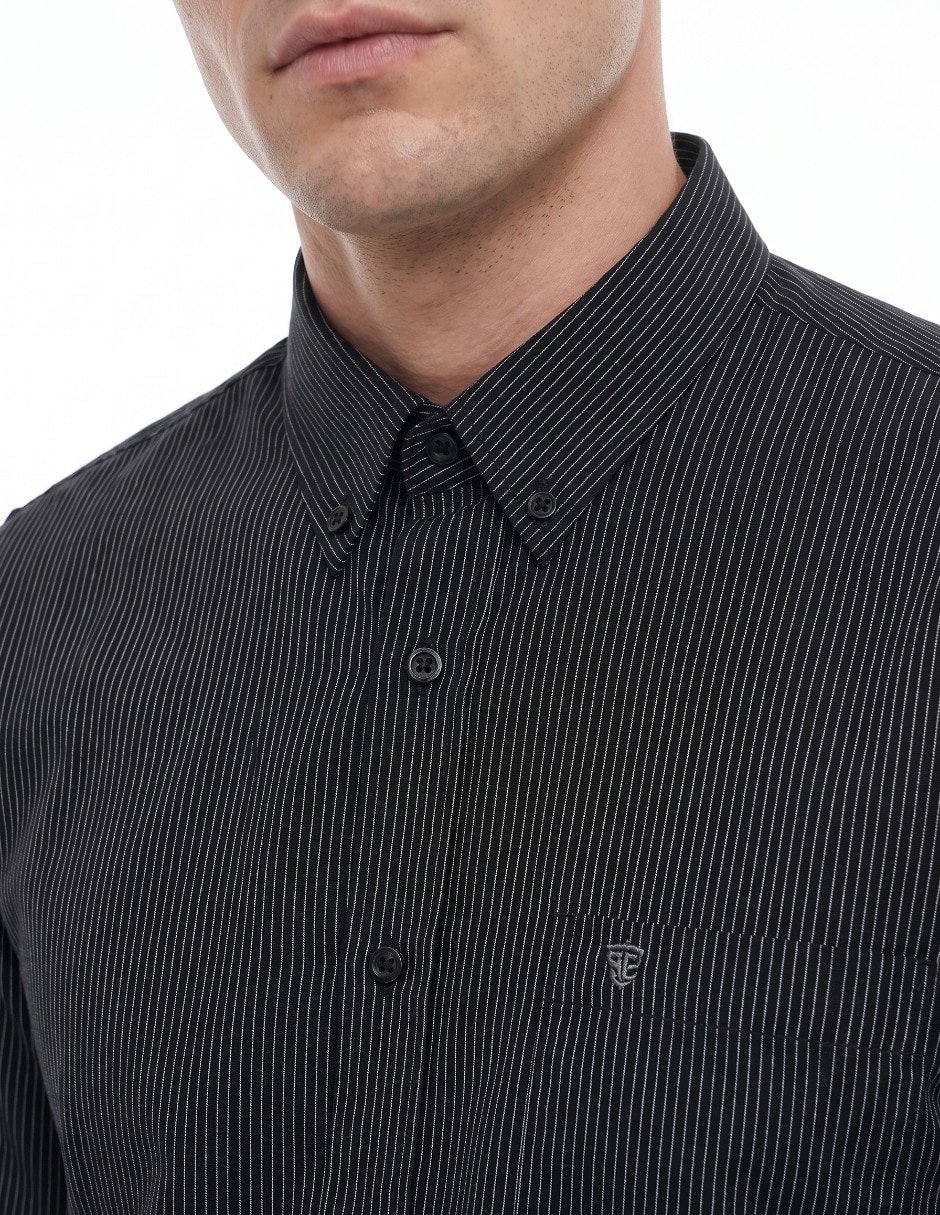 Camisa casual manga larga para hombre 4