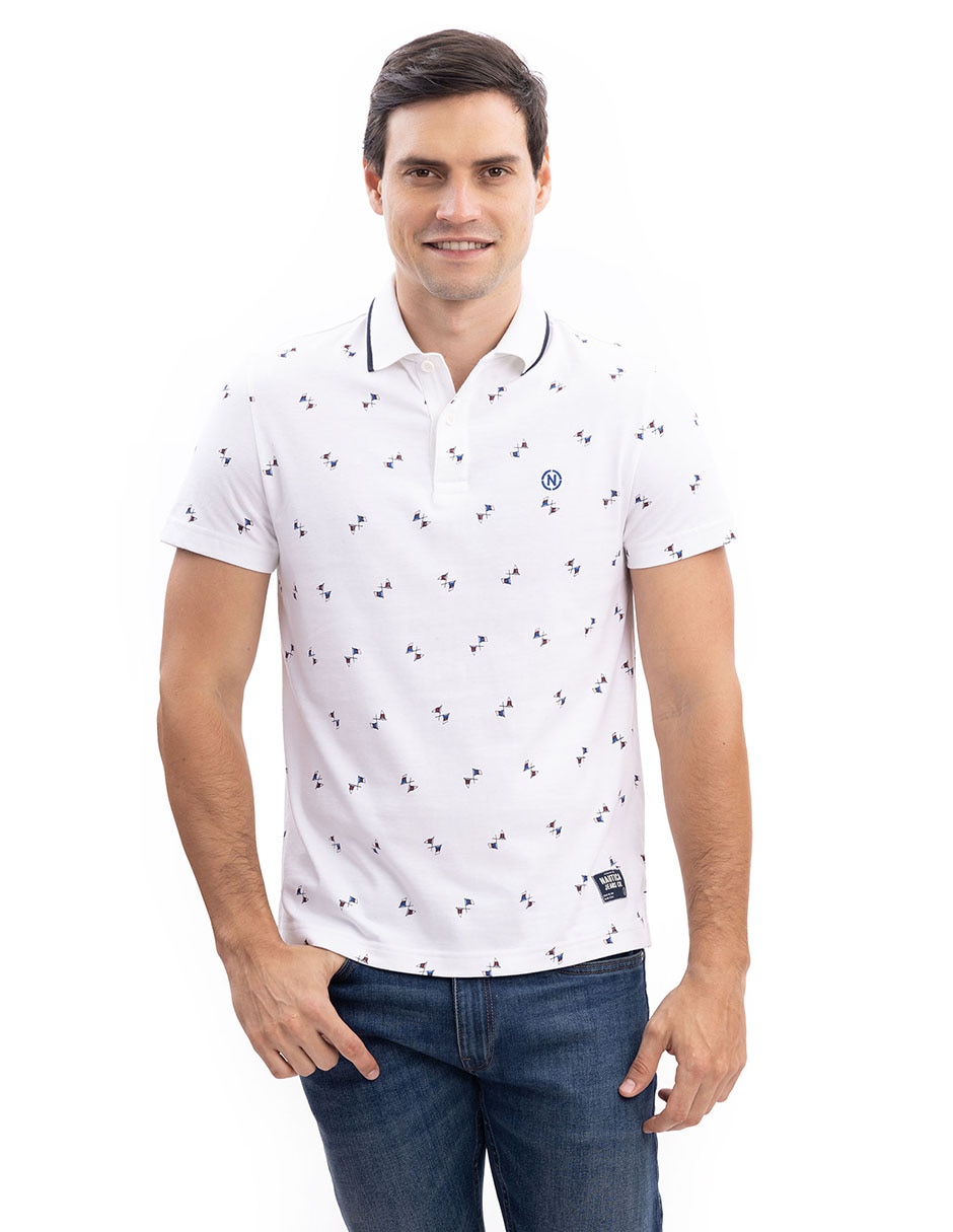 Playera cuello polo para hombre