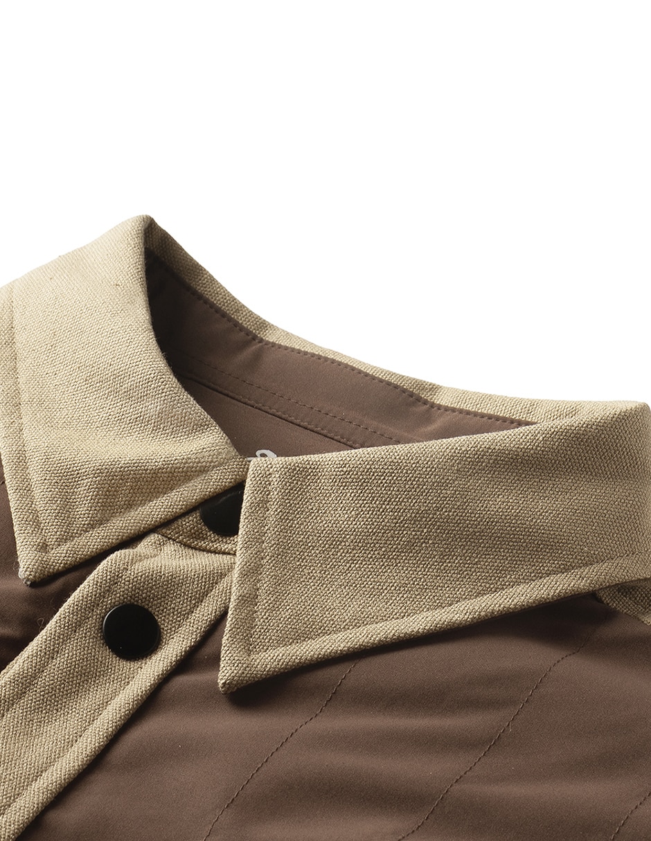 Chamarra casual impermeable con bolsillos para hombre 11