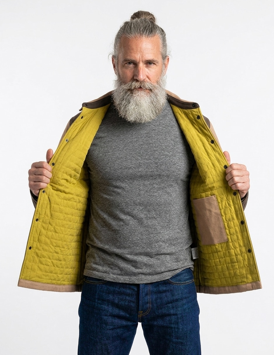 Chamarra casual impermeable con bolsillos para hombre 3