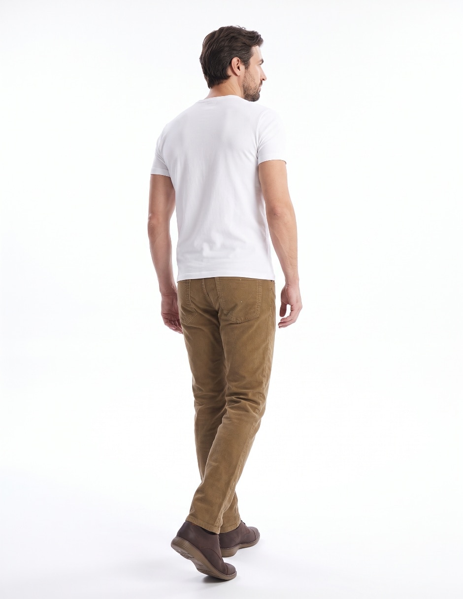 Pantalón slim de algodón para hombre 2