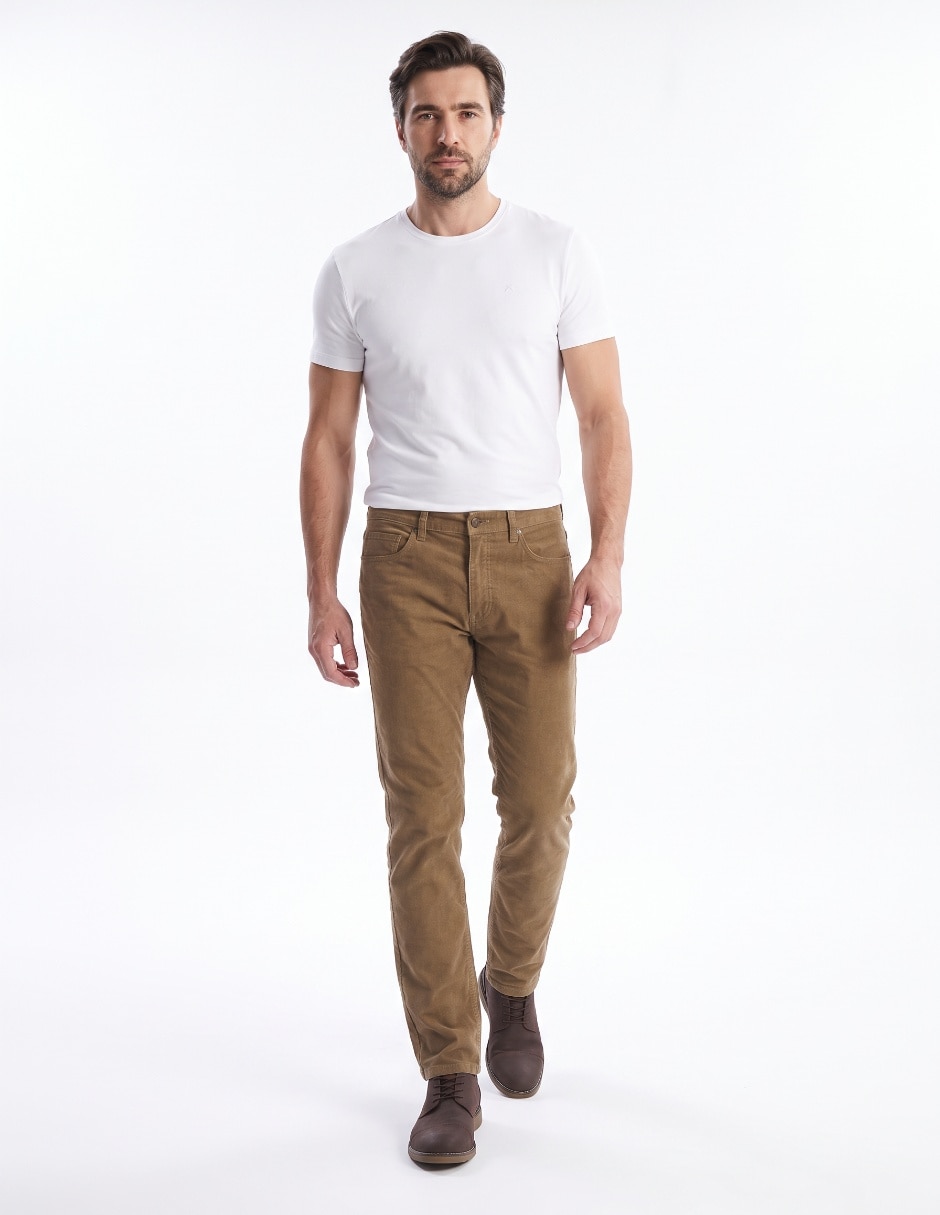 Pantalón slim de algodón para hombre 3
