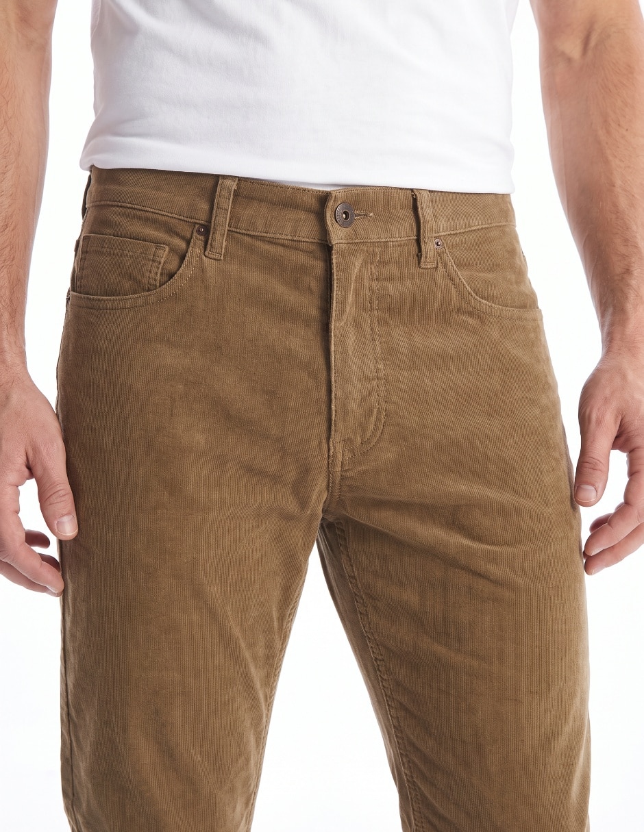 Pantalón slim de algodón para hombre 4