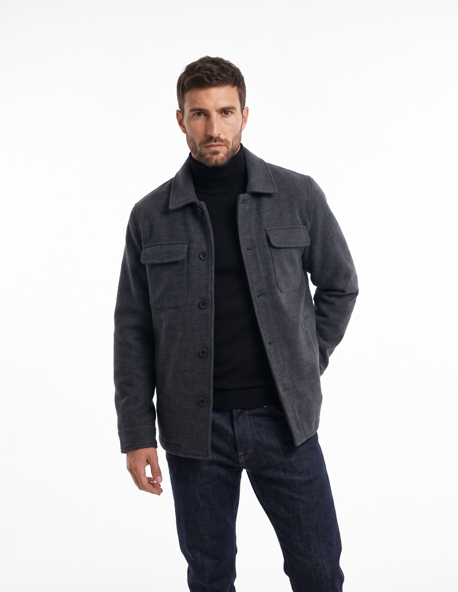 Abrigo con bolsillos para hombre Abrigo con bolsillos para hombre