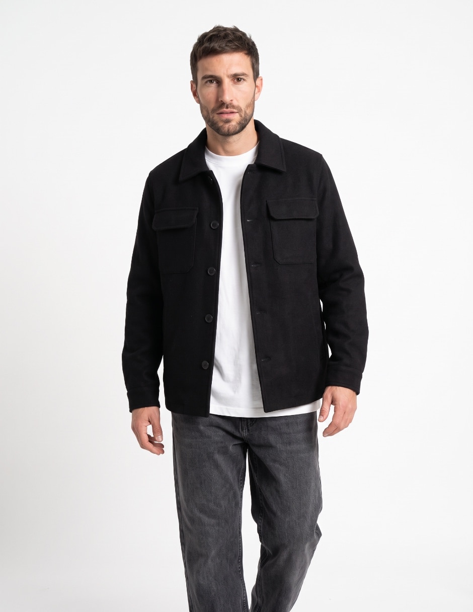 Abrigo con bolsillos para hombre 1