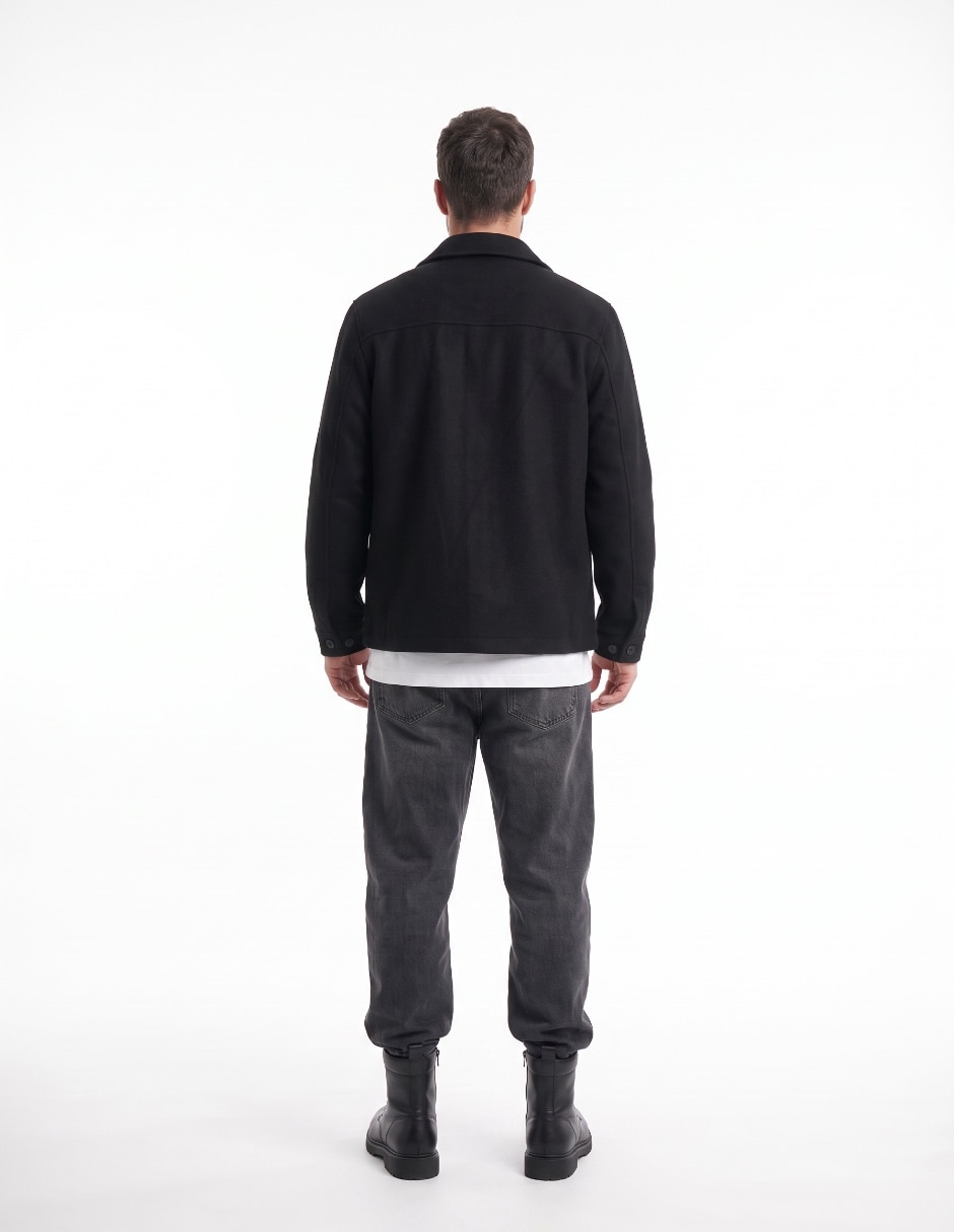 Abrigo con bolsillos para hombre 2