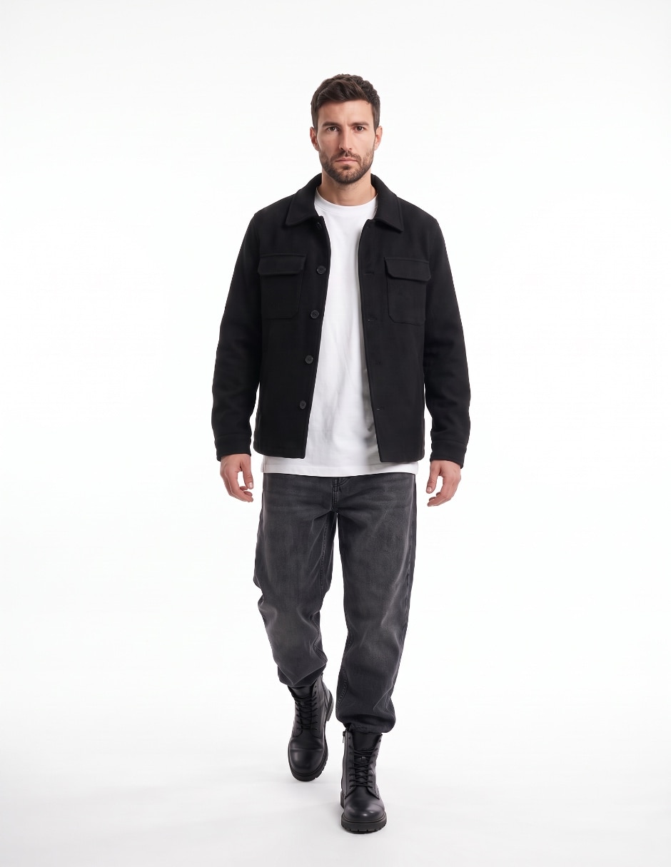 Abrigo con bolsillos para hombre 3